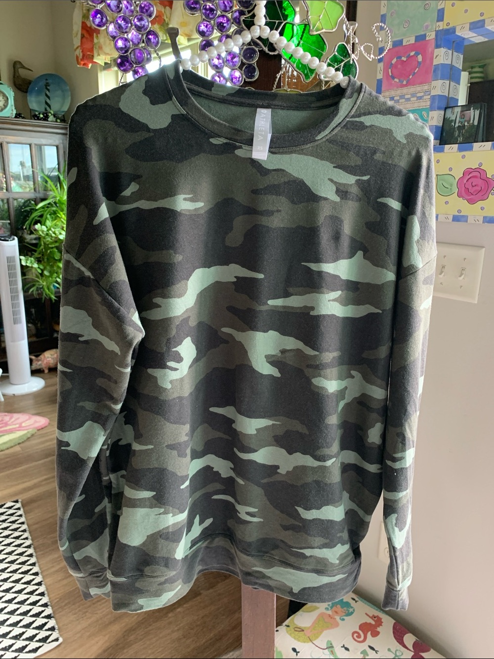 Athleta Studio to Street Camo Sweatshirt Size XS